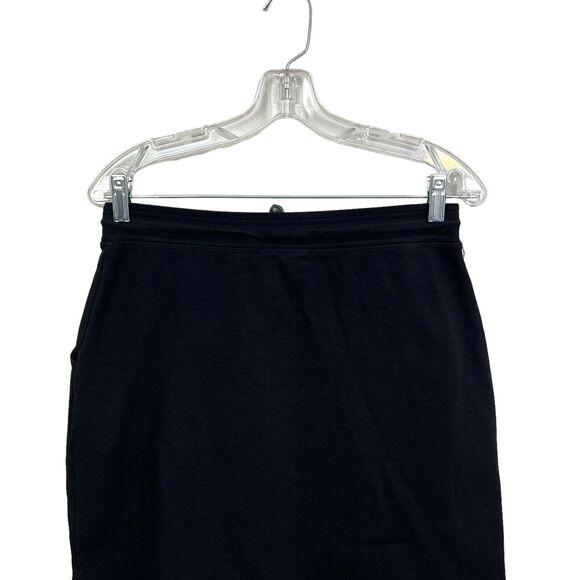 Sundry for Evereve Womens Skirt Stretch Waist Toggle Drawstring Pockets Black 2* - Picture 5 of 5
